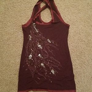 Maroon Miss Me Tank